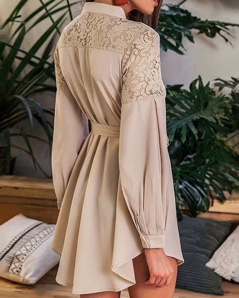 Klänning Spetslappt Modell