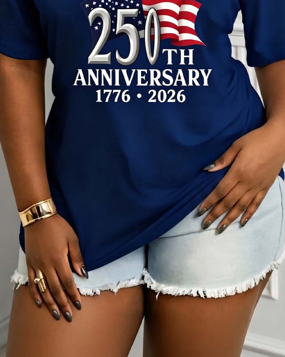 T-Shirt Jubileum Tryckt Kortärmad