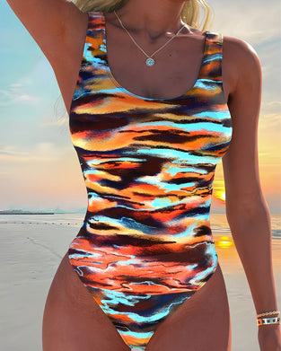 Ett Stycke Baddräkt Bantande Triangel