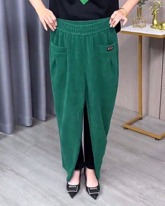 Enfärgade Stretchiga Skinnybyxor