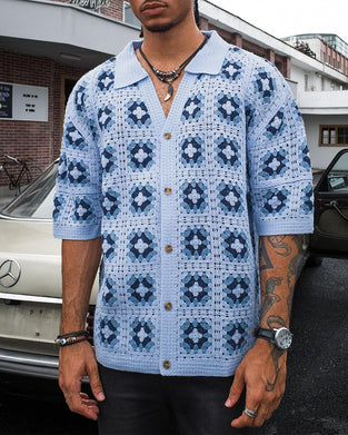 T-Shirt V-Hals Utskuren Tryck Skjorta