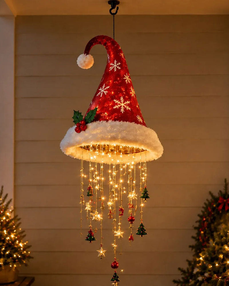 🎅 Upplyst Tomteluva Hängande Kronljus🎄