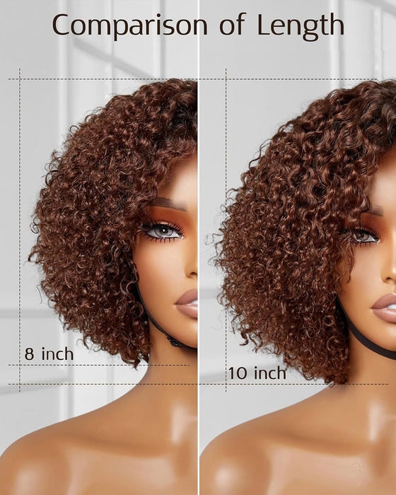 Headset Afrikansk Lockig Peruk