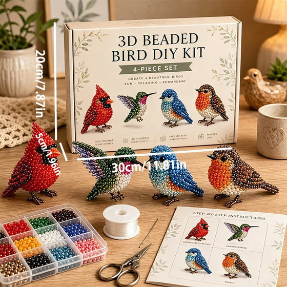 3D-pärlsdjursset - DIY-miniatyrpärlsättning för nybörjare