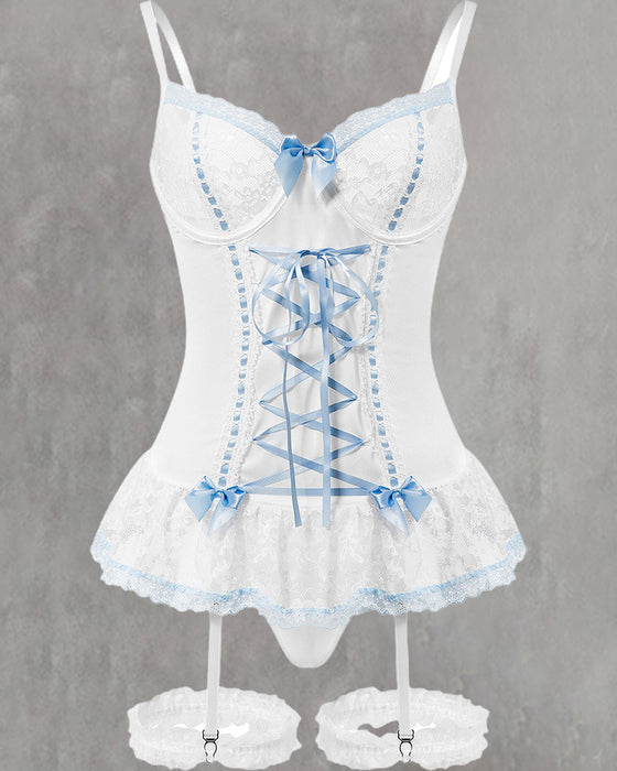 Sexigt Spetsunderkläder Med Rosett