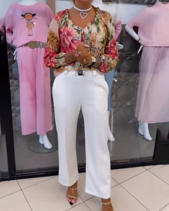 Byxor Casual Rak Bootcut