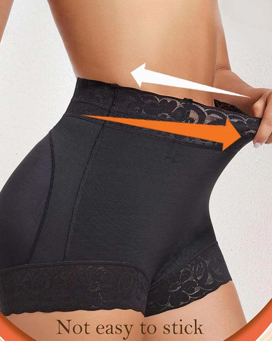 Kvinnors Shorts Spets Hög Midja Shapewear