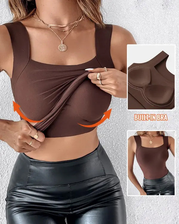 🔥U-Ringad Shapewear-Linne Med Inbyggd Bh