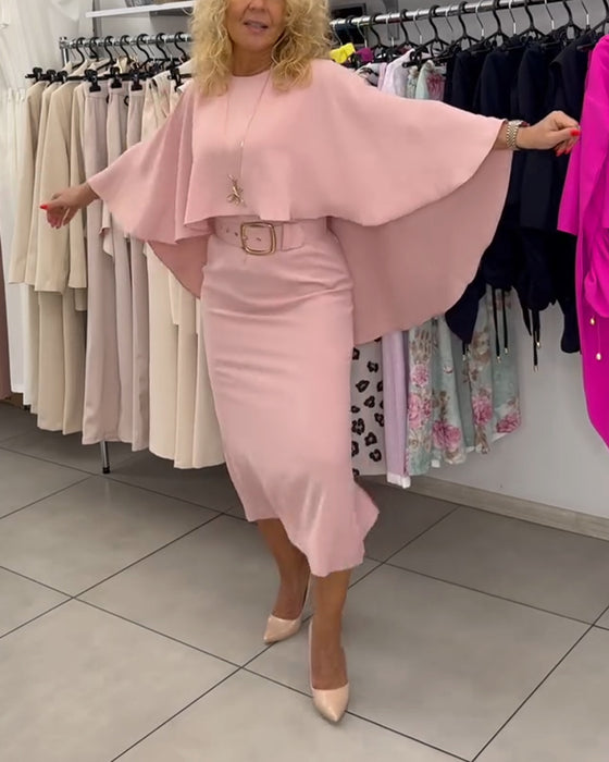 Klänning Fashionable Rund Hals Elegant