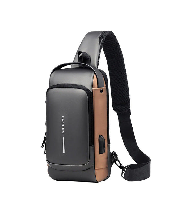 Stöldskyddande bröstväska med lösenord