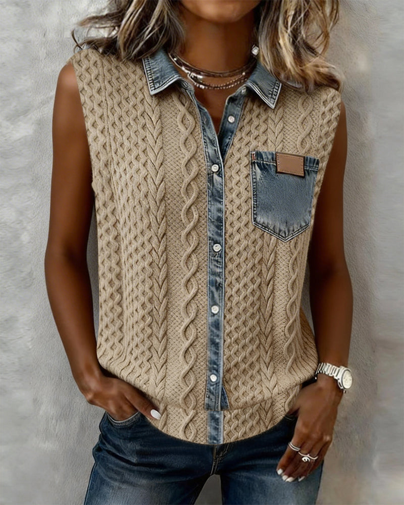 Linne Patchwork Denim Mode