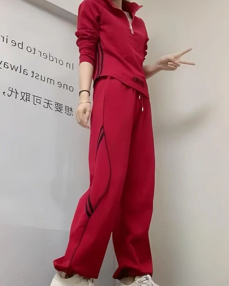 Tvådelade Set Avslappnad Sport Figursmickrande