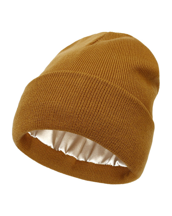 Solid Färg Stickad Mössa