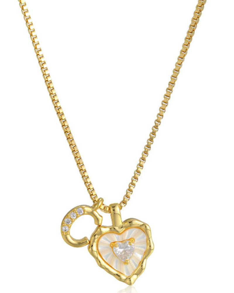 A–Z Mikropave Bokstavspendel Halsband