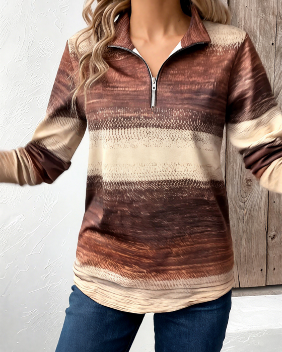 Luvtröja Ståkrage Halvblåsare Gradient