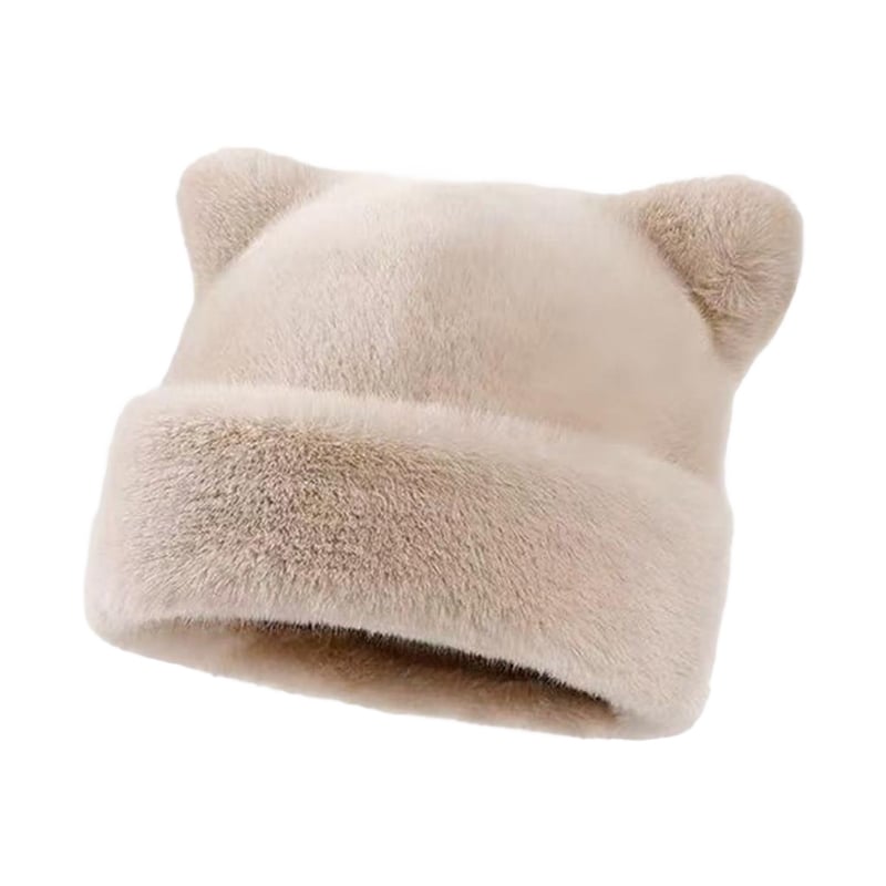 Hatt Leopardmönster Plysch Kattöra