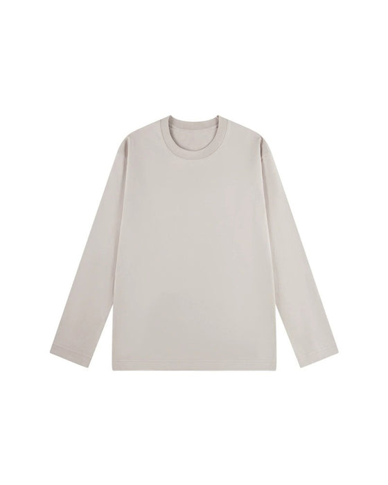 T-Shirt Herr Rund Halsning Långärmad Slits