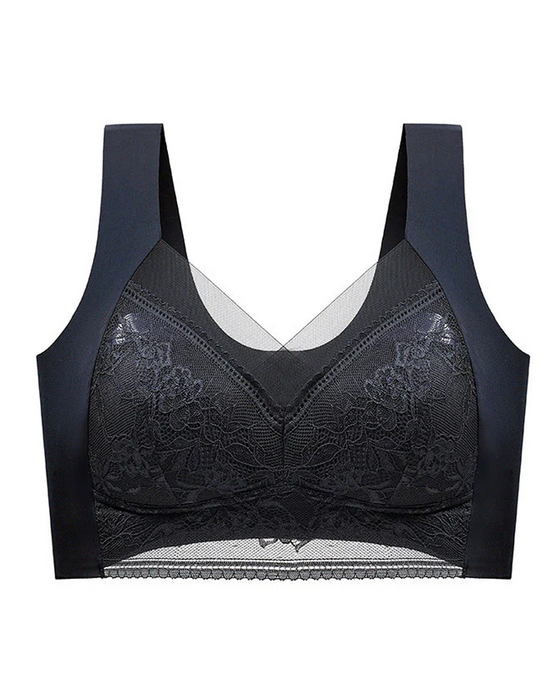 👙 Super Bekväm Och Mjuk Damspetsbehå Utan Stålring