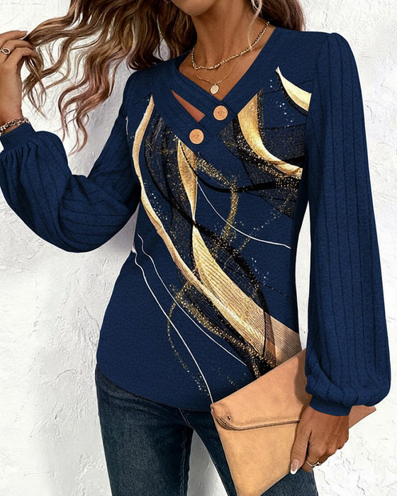 Topp Randig Tryckt Lyktärm