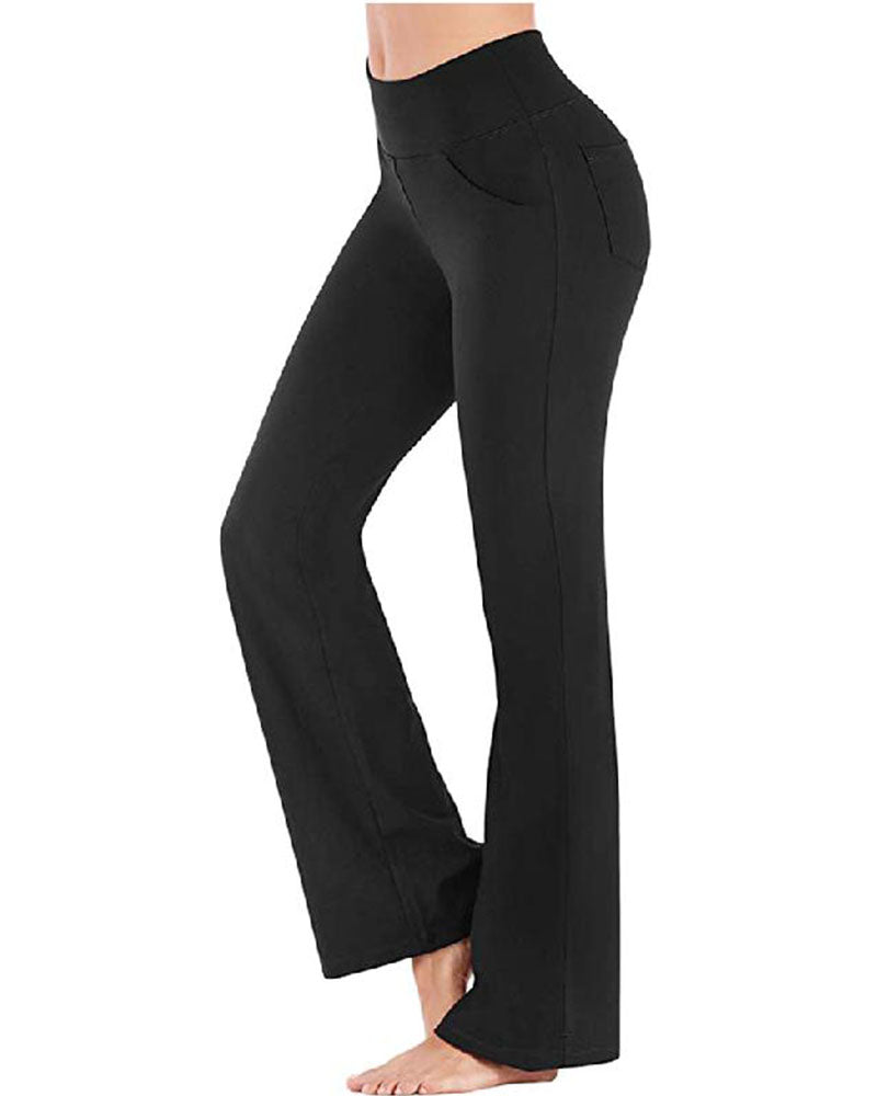 Women's High Waist and Flared Leg Yoga Pants