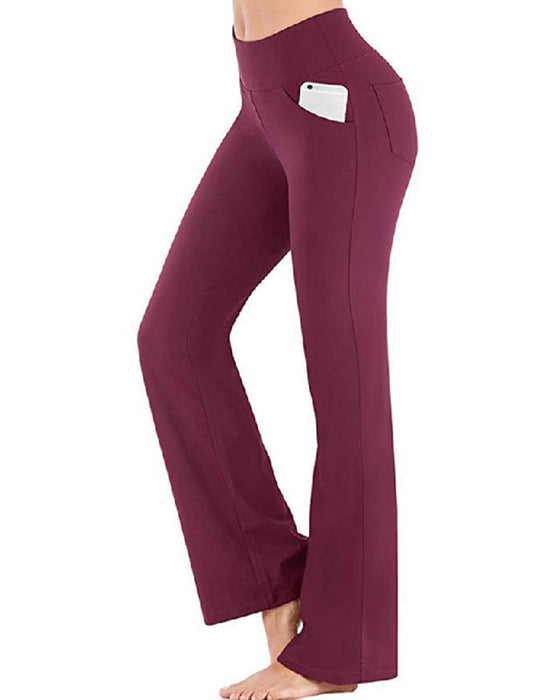 Women's High Waist and Flared Leg Yoga Pants