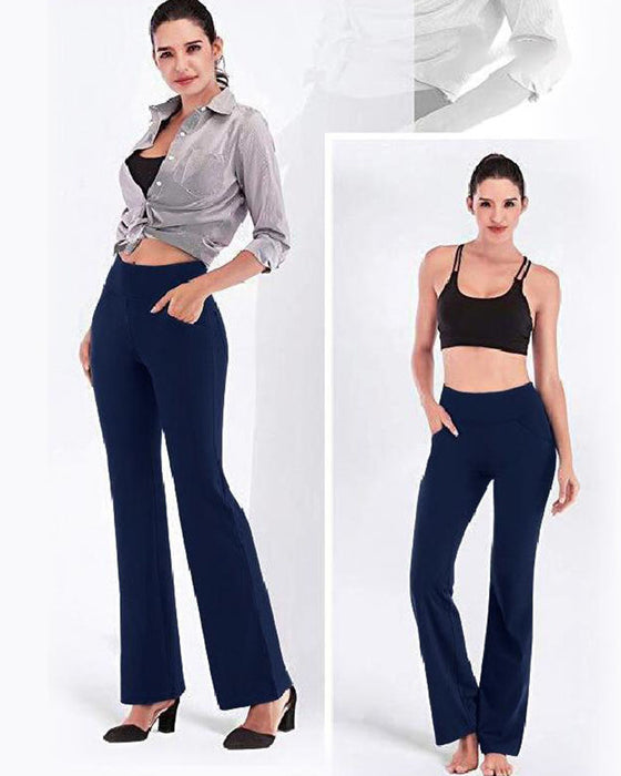 Women's High Waist and Flared Leg Yoga Pants