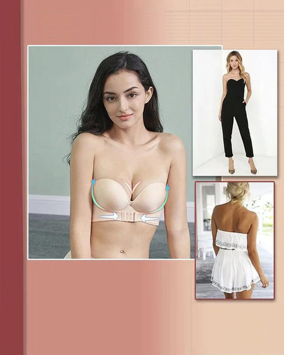 Axelbandslös behå med spänne framtill