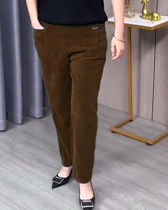 Enfärgade Stretchiga Skinnybyxor