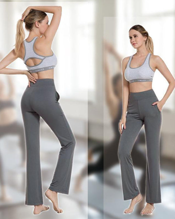 Women's High Waist and Flared Leg Yoga Pants