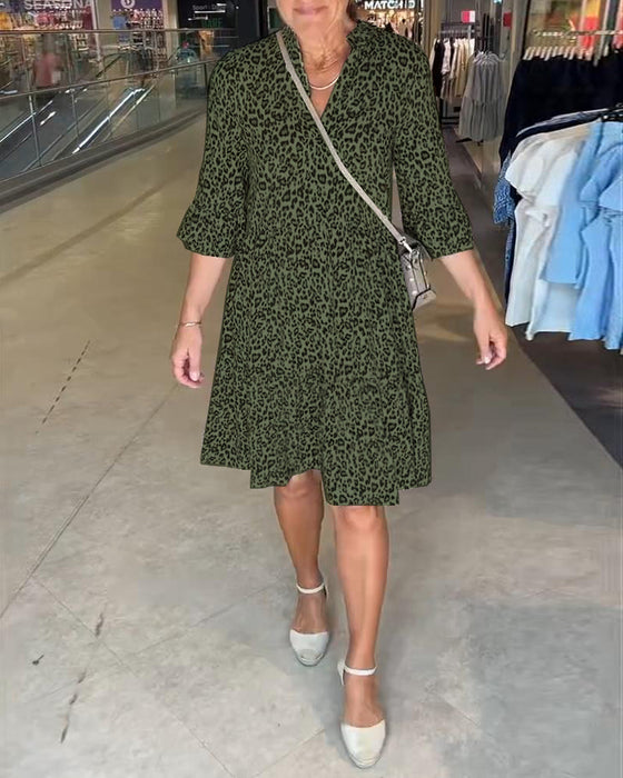 Klänning Leopardprint