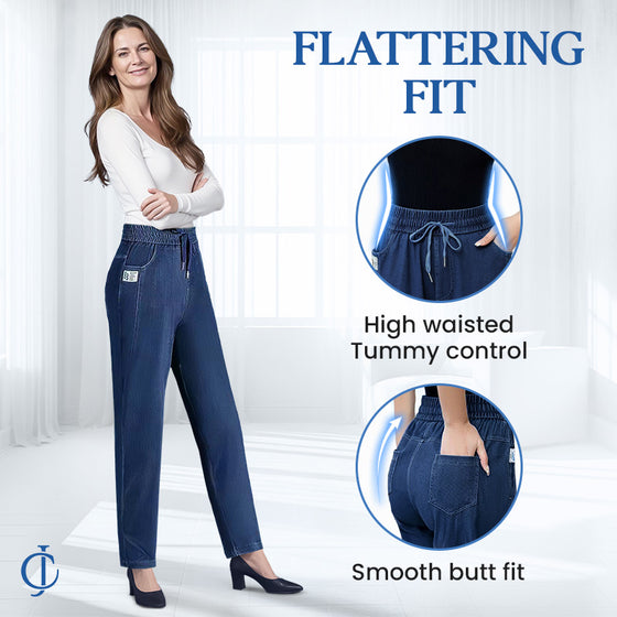 Högt Midja Ultra Töjbar Mom Jeans