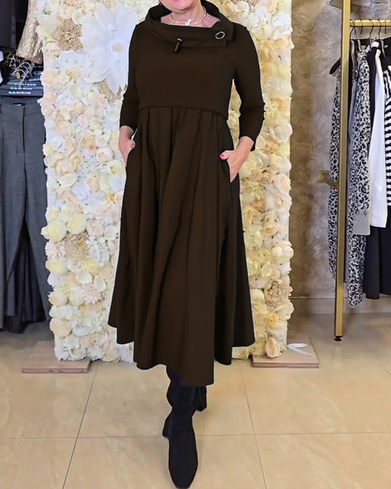 Klänning Modig Street Enfärgad A-linje