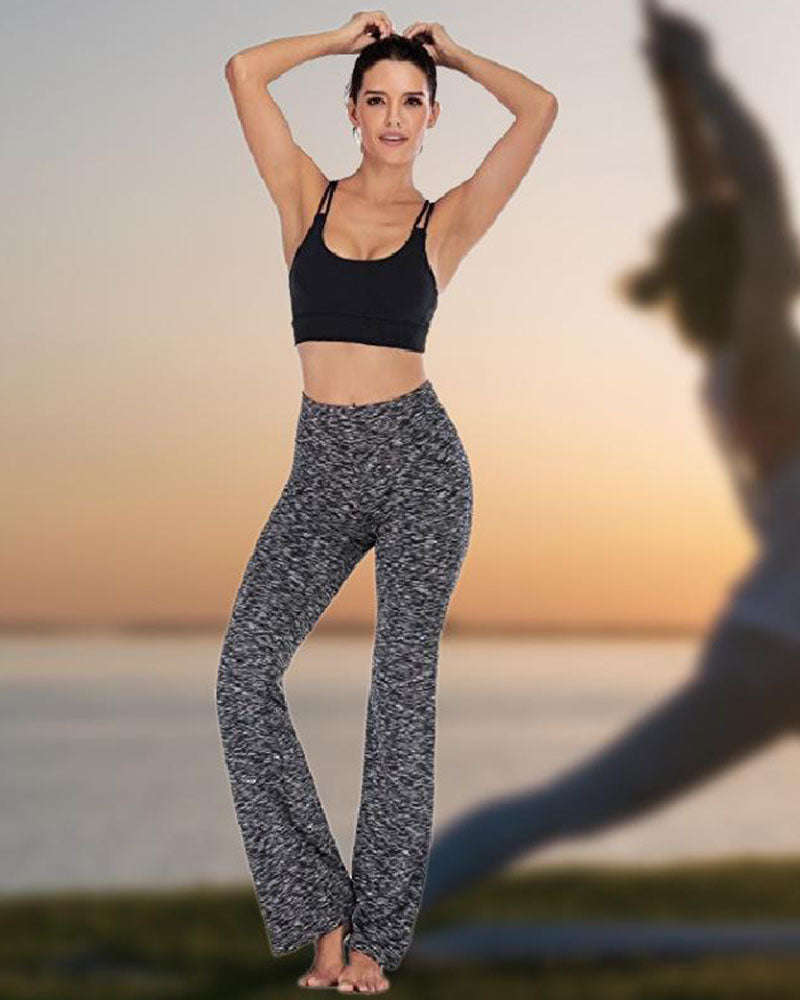 Women's High Waist and Flared Leg Yoga Pants