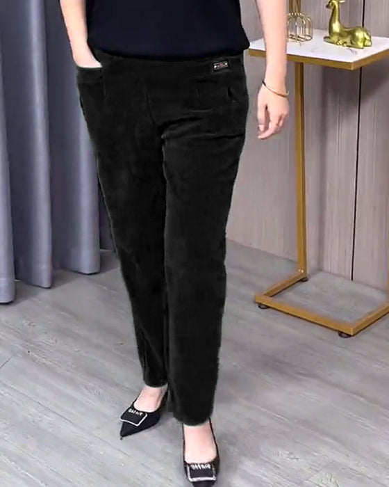 Enfärgade Stretchiga Skinnybyxor