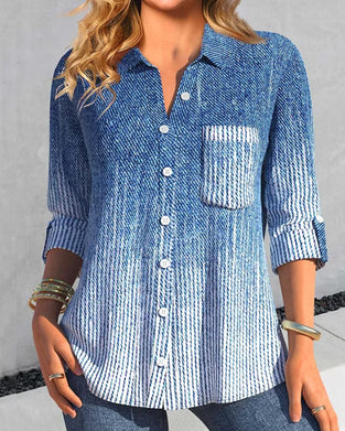 Bröst blusar med fickan