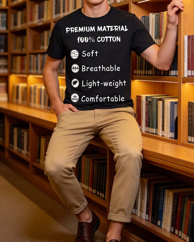 Herr T-Tröja Bokstavstryck Kortärmad