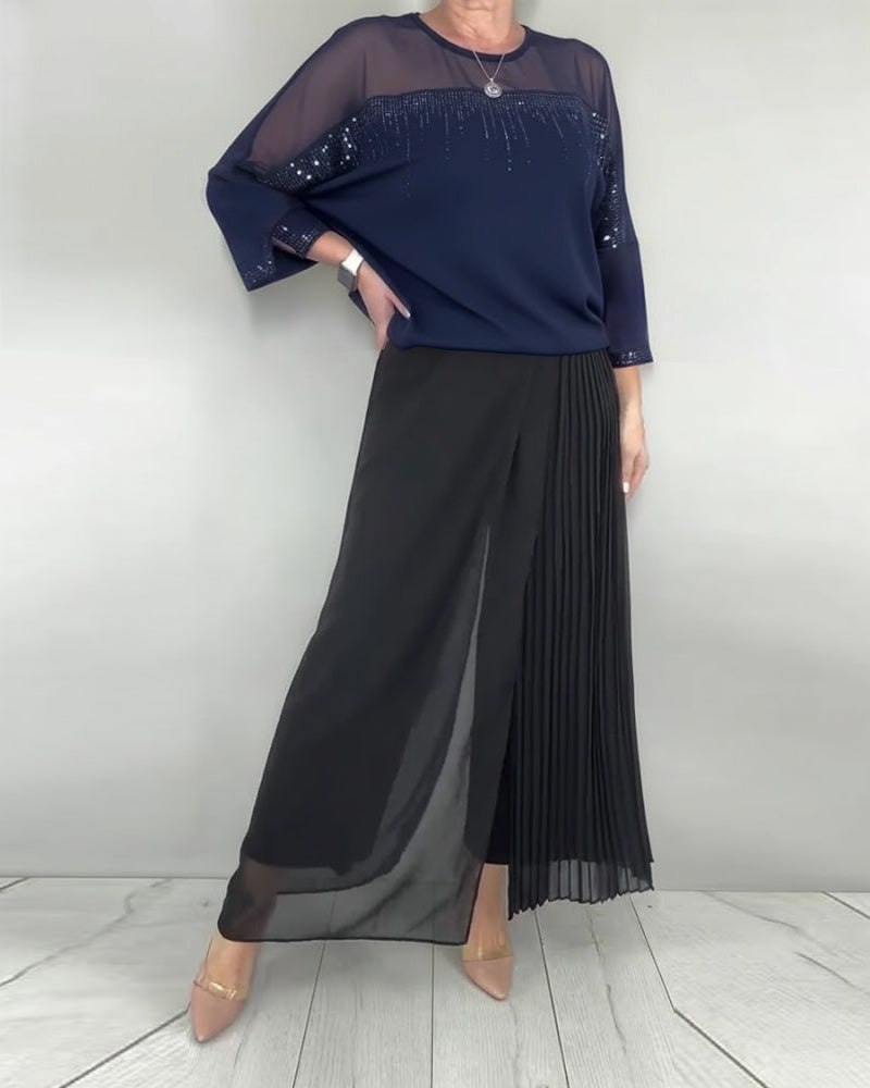 Blus Nät Skarvning Lössittande