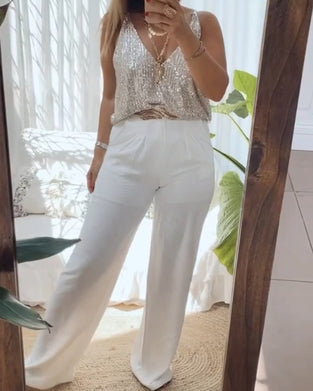 Casual camis fram och bak vändbar