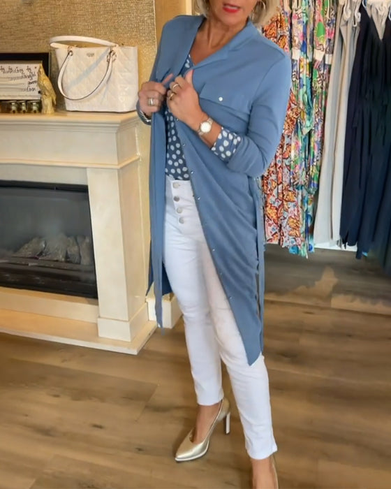 Avslappnad enfärgad Knappkappa