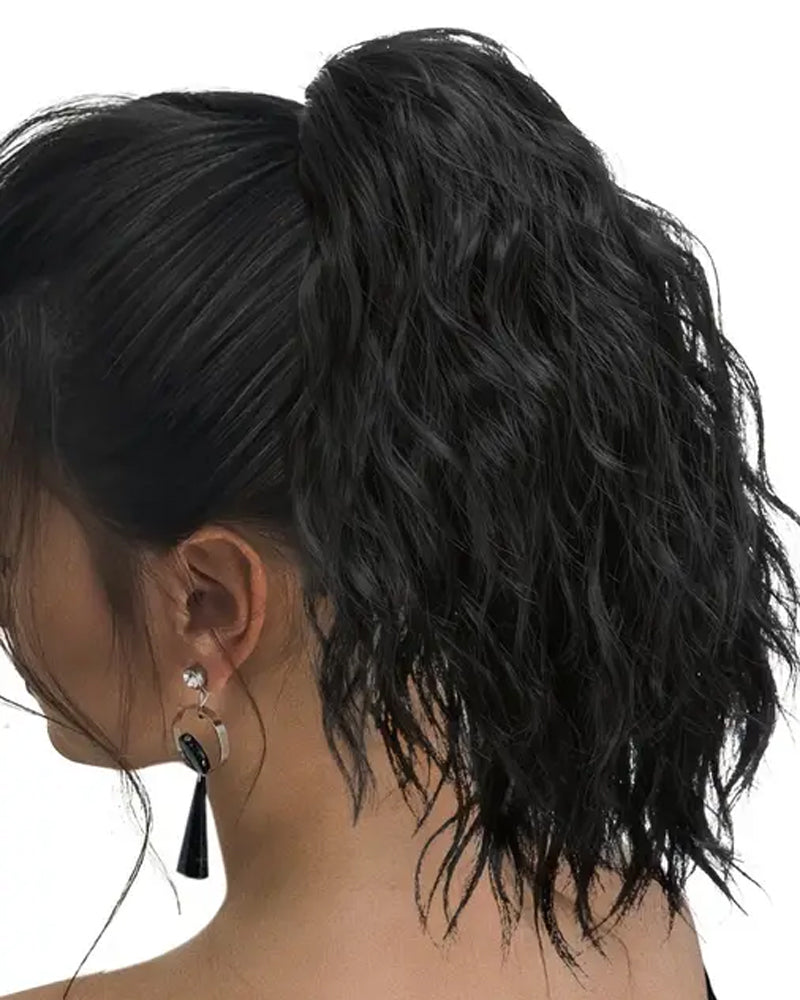 Hårprodukter Syntetiskt Långt Vågigt Fluffigt Hästsvans