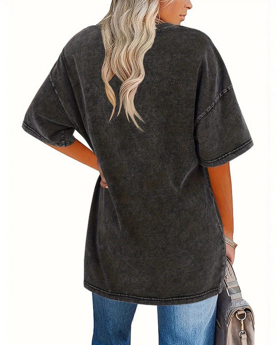 T-Tröja Loose Fit Casual Kortärmad