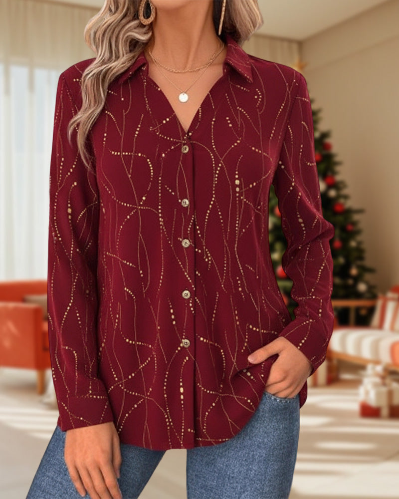 Top Med Sömnad-Punkt Detalj, Lös Passform