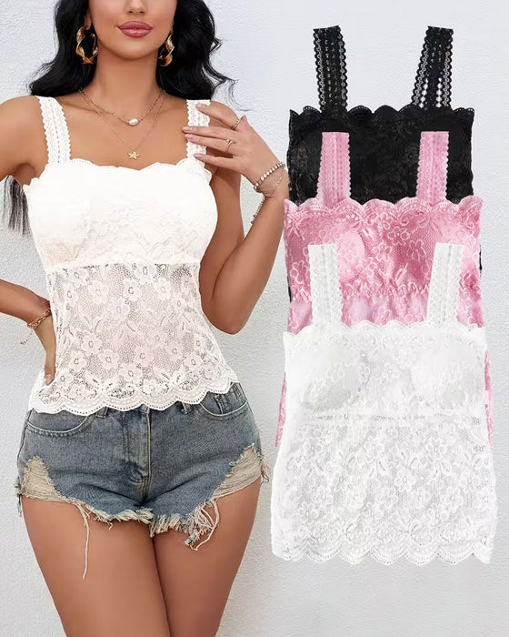 Camis Topp Enfärgad Bandeau