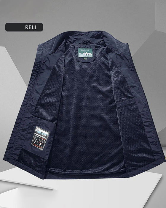 Begränsad Erbjudandetid – 50 % Rabatt🔥🧥 Herrers Oversizedärmlös Västjacka Med Fickor