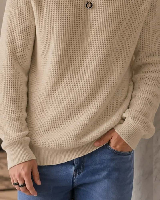 Pullover Herr Stilig Casual Stickad