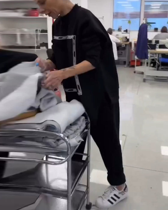 Avslappnad Moderiktig Lös Och Bekväm Kostym