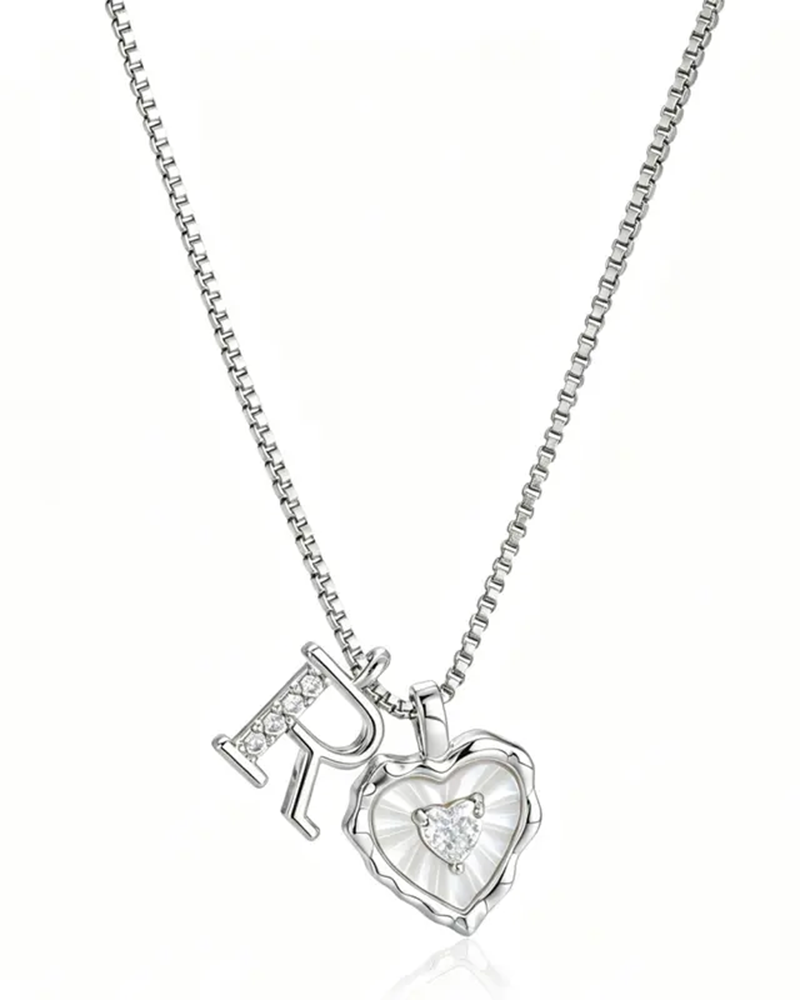 A–Z Mikropave Bokstavspendel Halsband