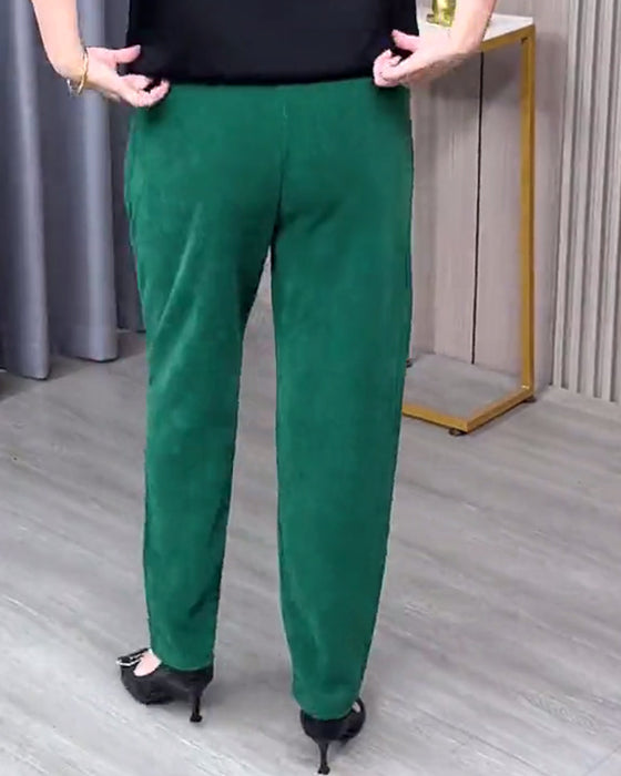 Enfärgade Stretchiga Skinnybyxor