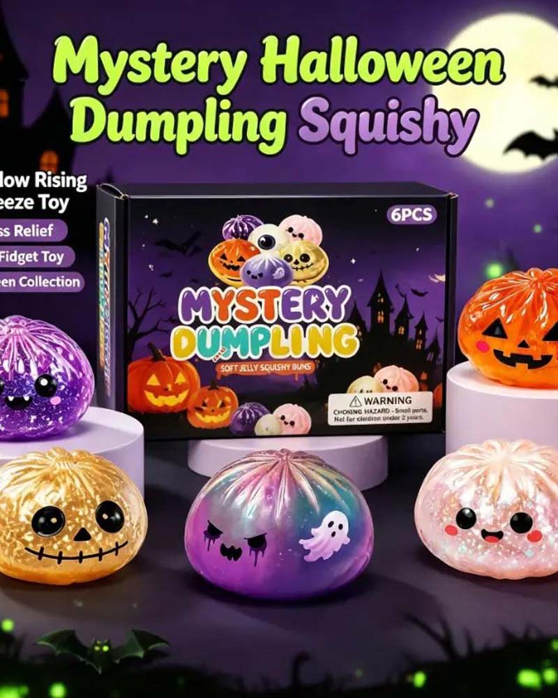Halloween-Set Med Gulliga Läskiga Spök-Maruko-Mjuka Tryckleksaker, Miniatyr Bärbar Stressleksak, Sensoriska Produkter För Halloween-Tillbehör, Påfyllnad Till Festgodispåsar & Minipresenter