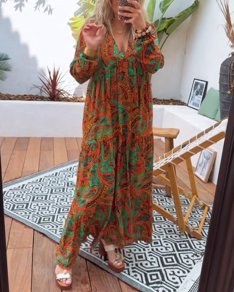 Klänning Bohemisk Stil Lång